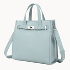 Kunstleren handtas | lichtblauw