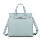 Kunstleren handtas | lichtblauw