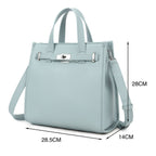 Kunstleren handtas | lichtblauw