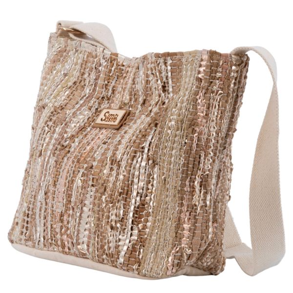 Simó Sastre schoudertas trenzado Briana | beige