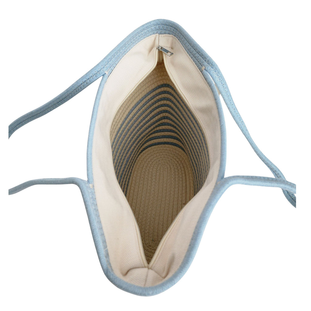 Luxe strandtas | lichtblauw