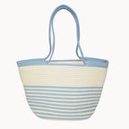 Luxe strandtas | lichtblauw