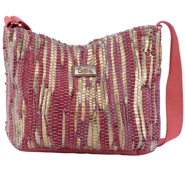 Simó Sastre schoudertas trenzado Briana | coral