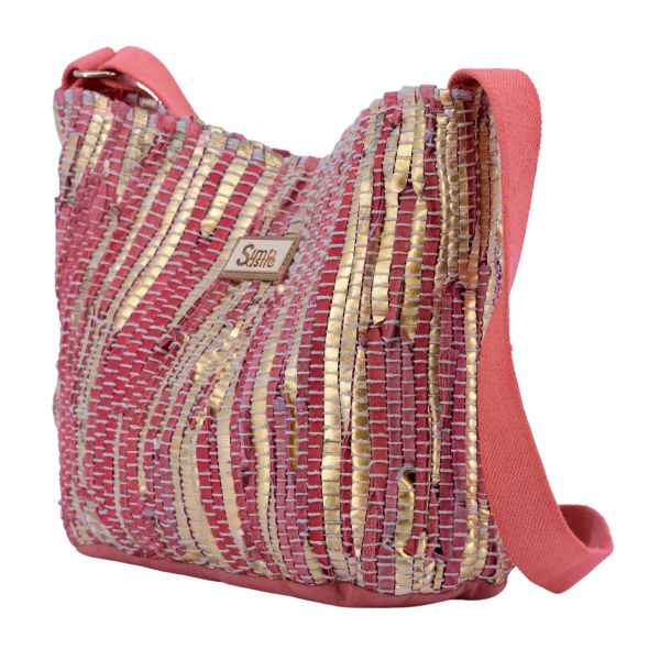 Simó Sastre schoudertas trenzado Briana | coral