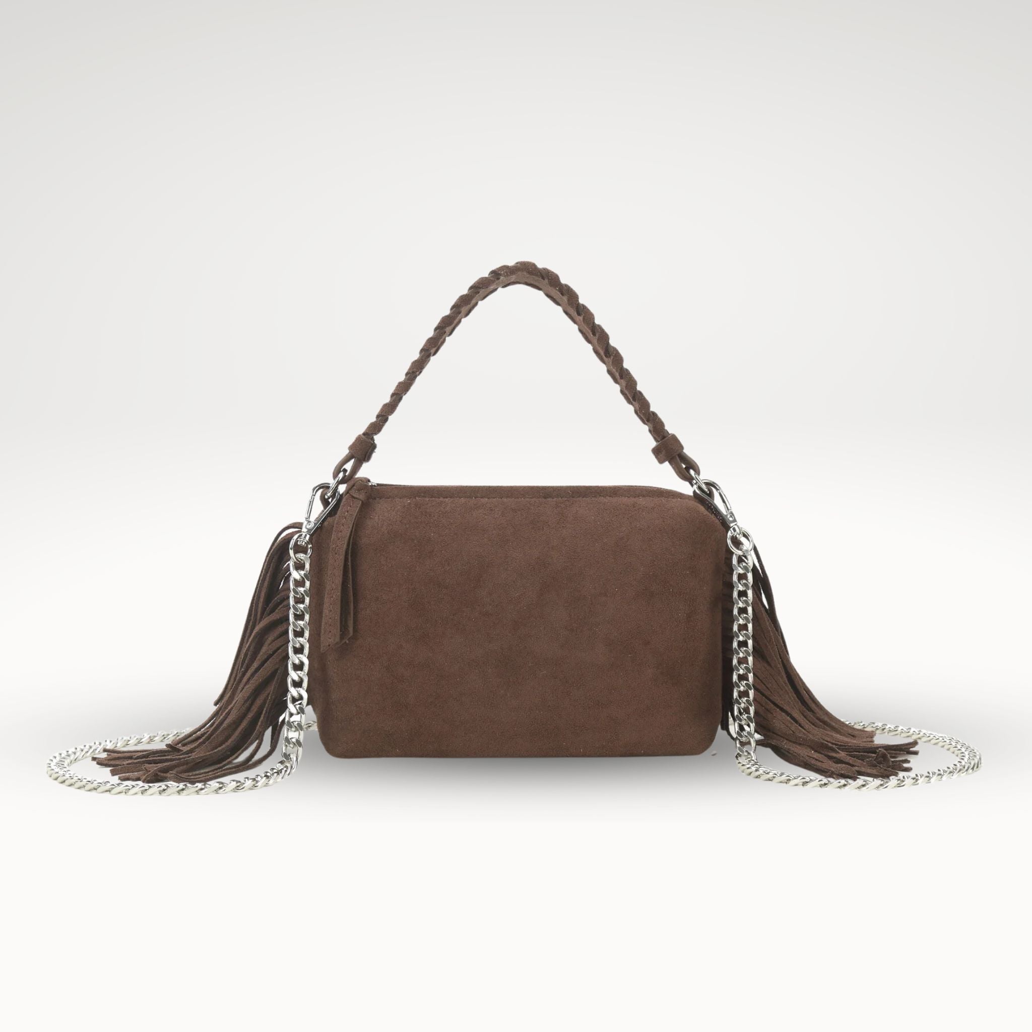 Kunstlederen suede handtas | schoudertas