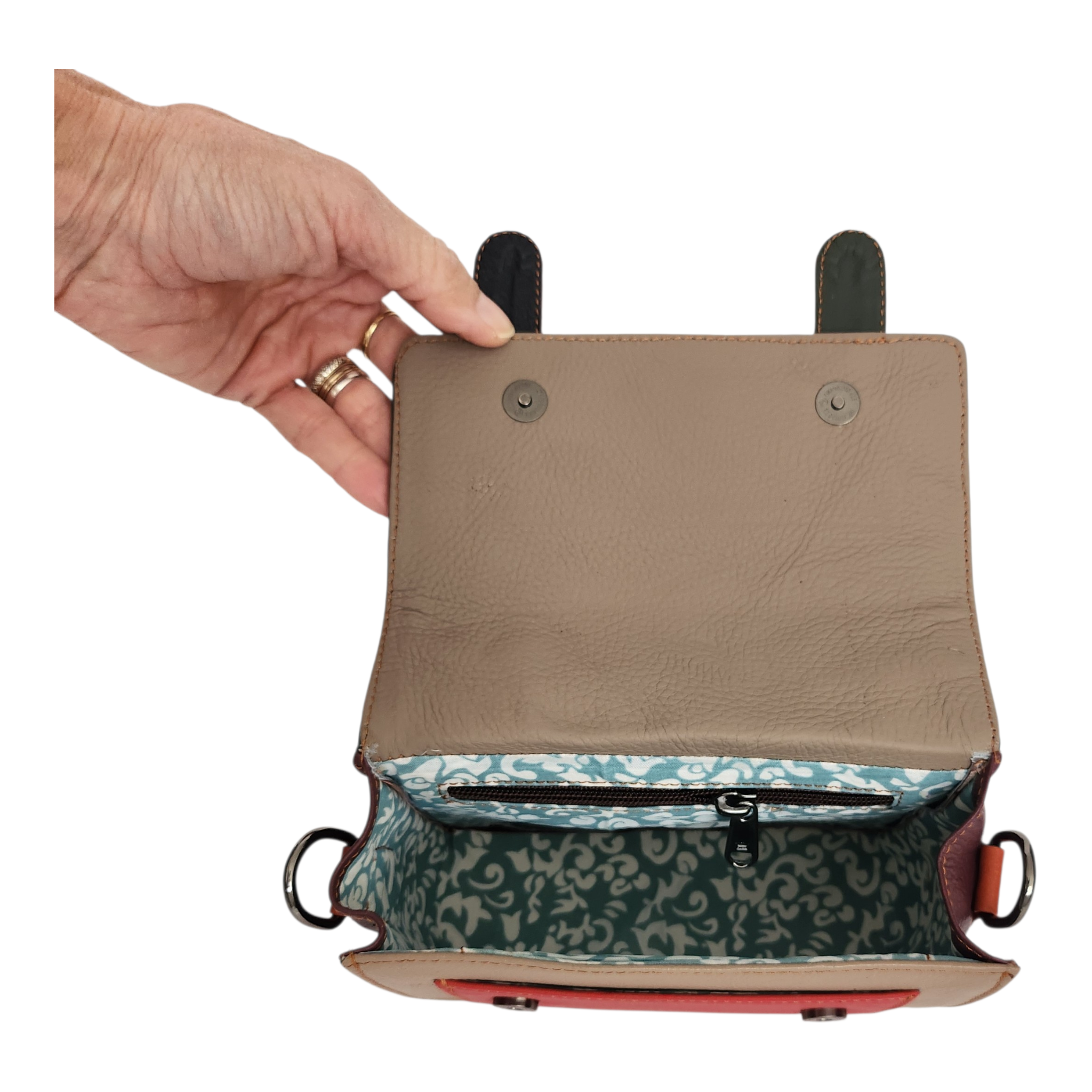 Fairtrade restleer handtas | Gati