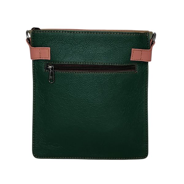 Fairtrade restleer schoudertas | Esha