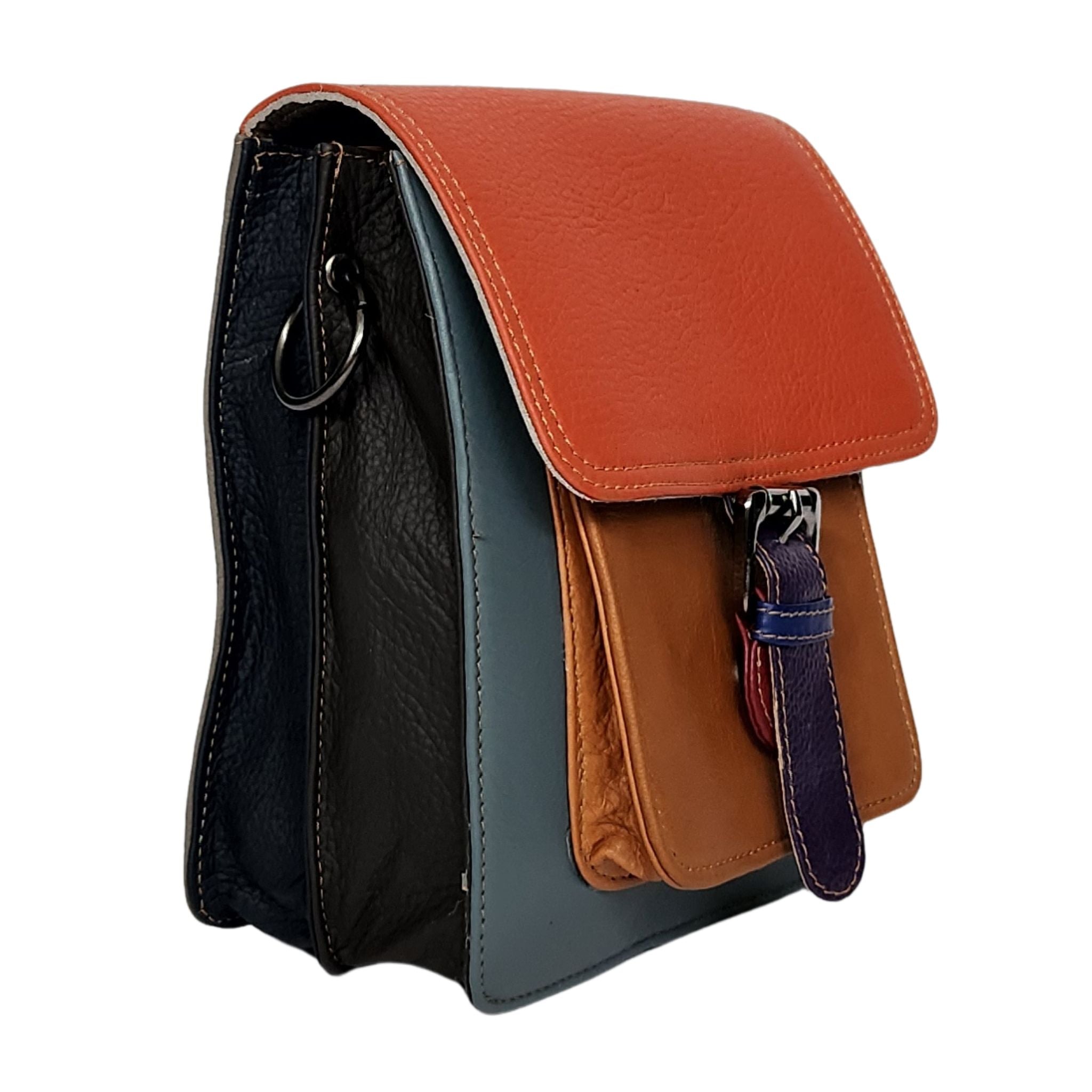 Fairtrade restleer schoudertas | Daya