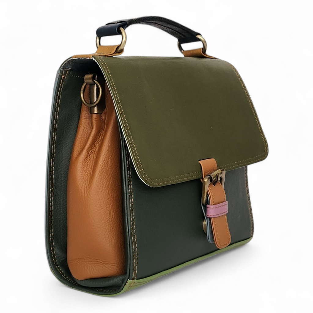 Fairtrade restleer schoudertas | Indu