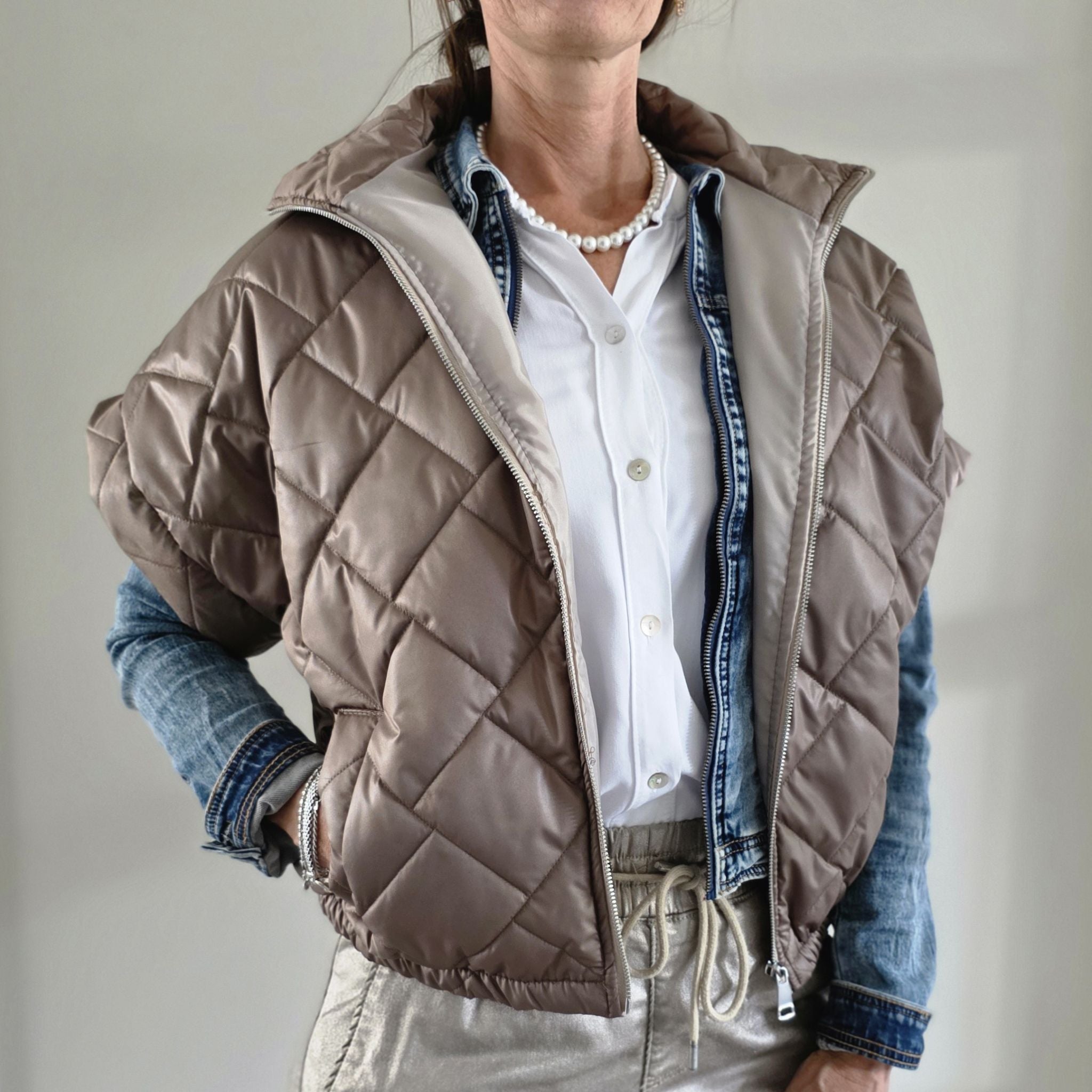 Bodywarmer | taupe