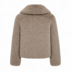 Faux fur jas | taupe
